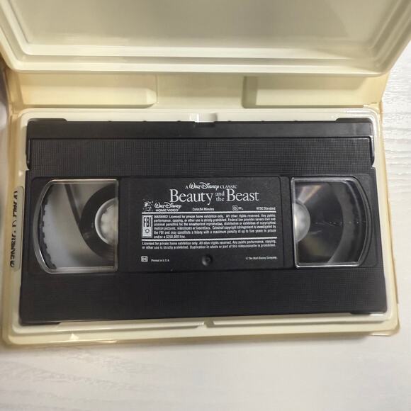 Beauty and the Beast VHS 1992 Walt Disney Classic Clamshell Tested Works - Picture 4 of 4